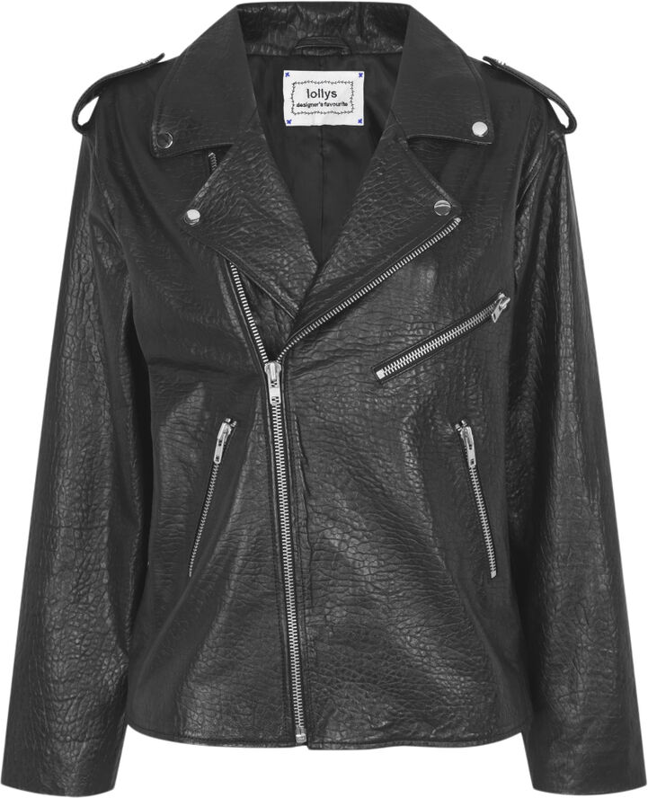 Lollys Laundry RayLL Leather Jacket OS Black