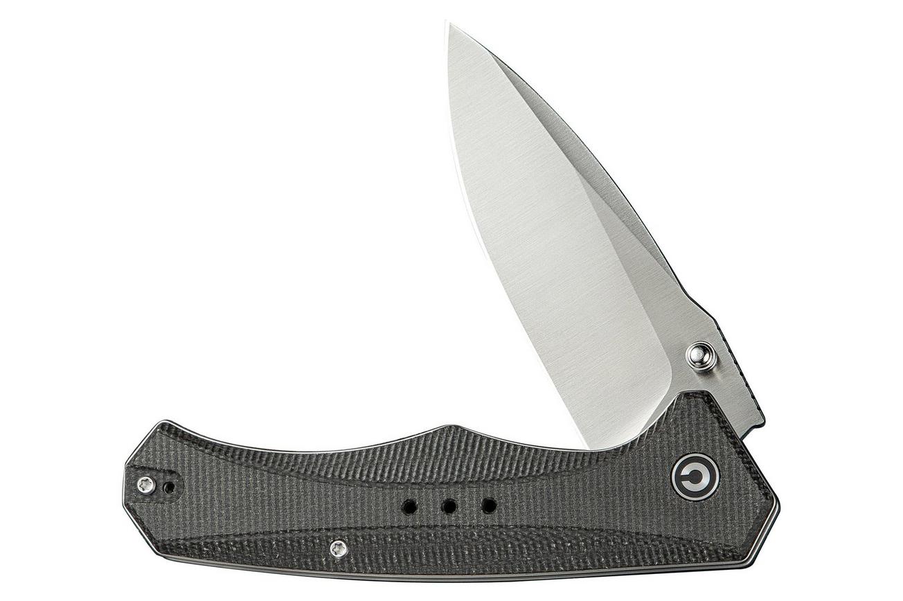 Civivi Photonix C23081B-3 Satin 14C28N, Dark Green Canvas Micarta, zakmes