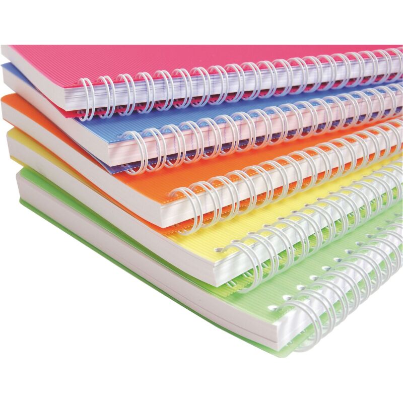 Cahier spirale Clairefontaine Linicolor A4 21 x 29,7 cm petits carreaux 100 pages