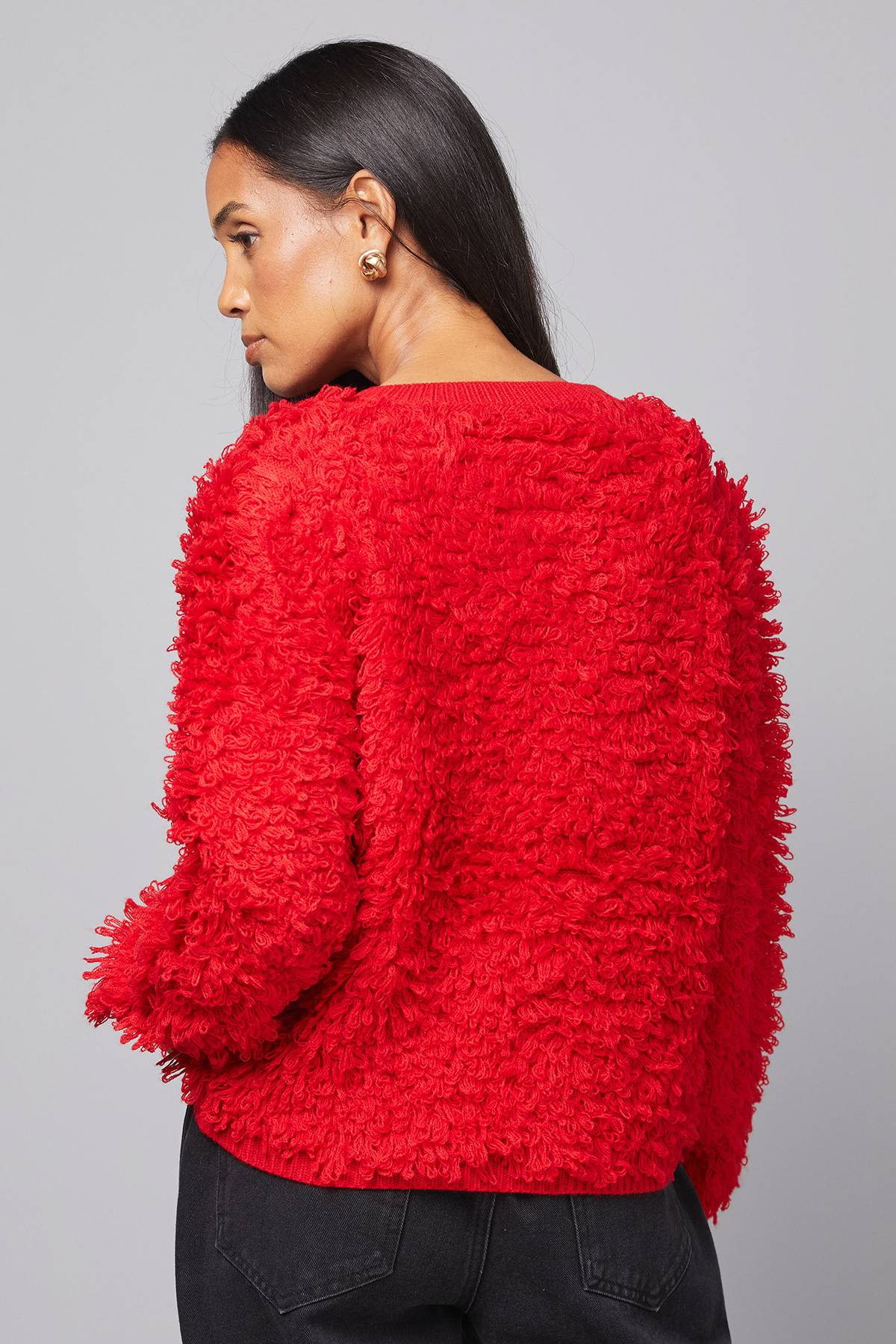 Wallis Cardigan à Détails Bouclés