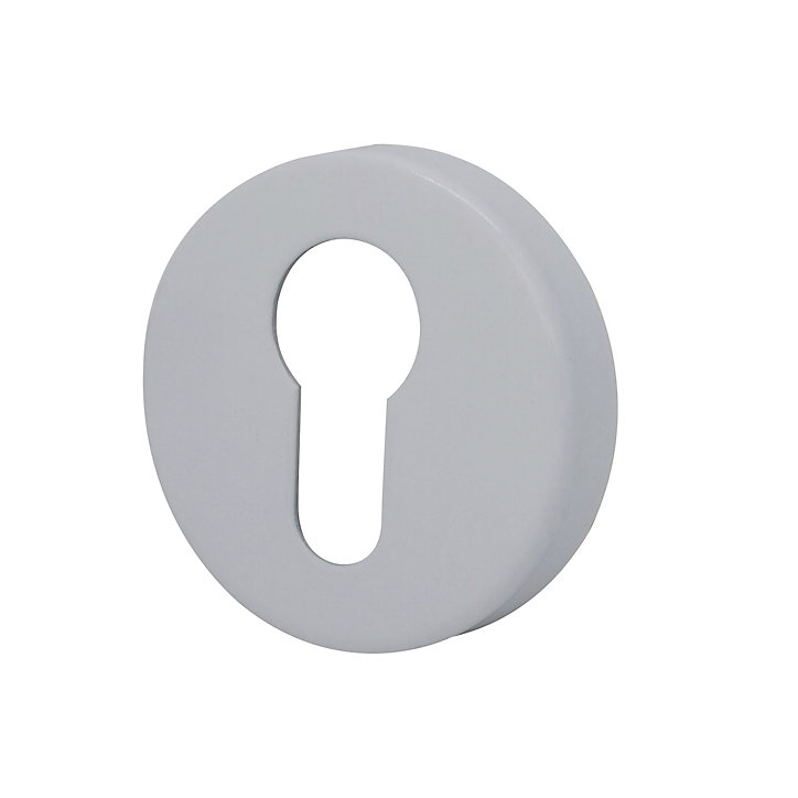 Rosace de fonction rond à visser Duod acier mat blanc Ø52mm