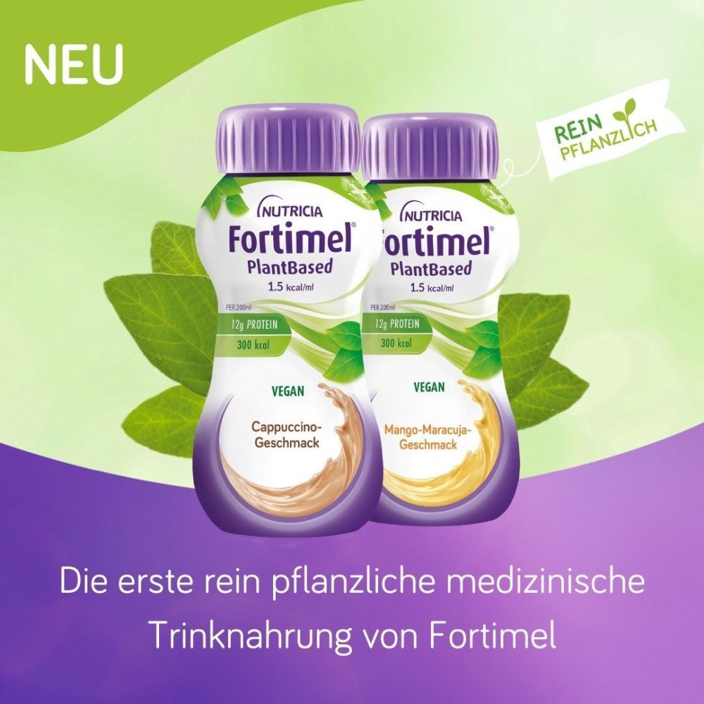 Fortimel PlantBased Cappuccino | Unsere erste rein pflanzliche medizinische Trinknahrung