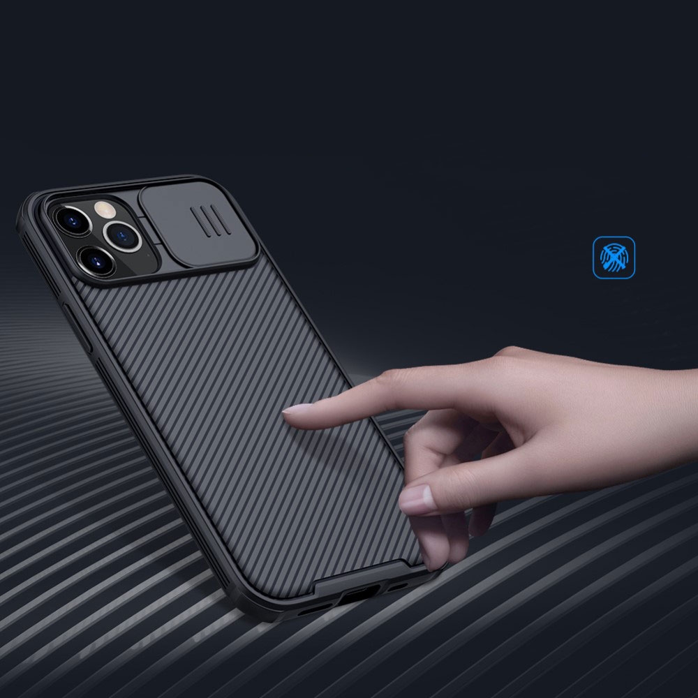 iPhone 12 / iPhone 12 Pro Schutz Hülle Cam-Slider Kameraschutz - Schwarz