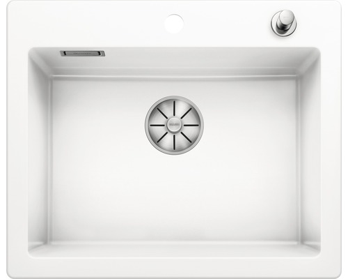 Blanco PALONA 6 spoelbak, 615 x 510 mm, kristalwit glanzend, 524731