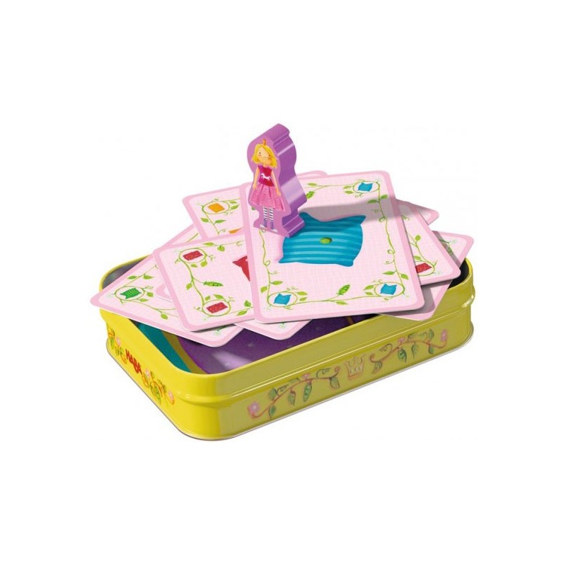 Princesse au petit pois dans son lit à bascule