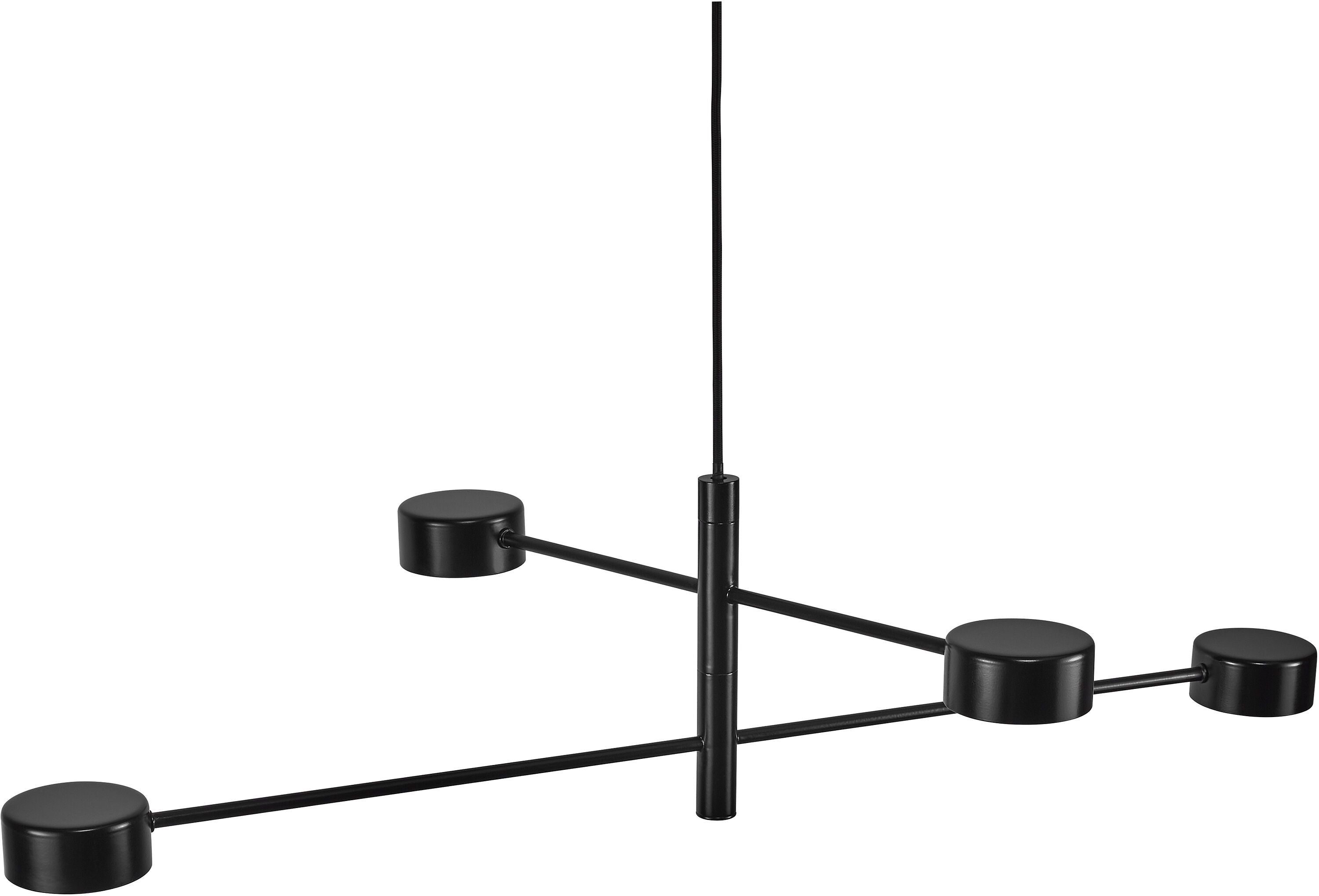 Nordlux CLYDE Hängeleuchte - Schwarz / B: 89.6 cm x T: 8.5 cm x H: 22.25 cm