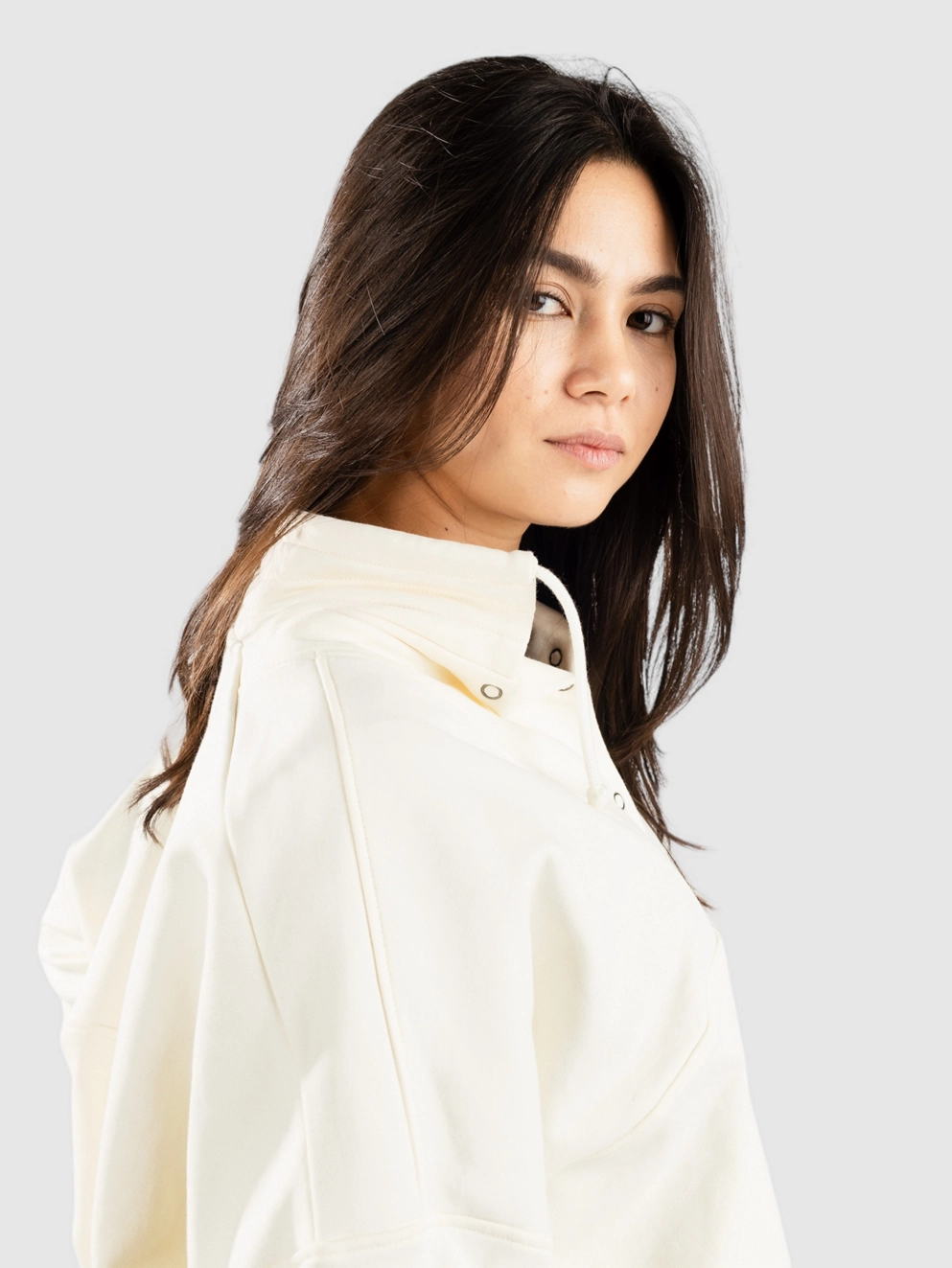 Volcom Reetrostone Zip Hoodie star white