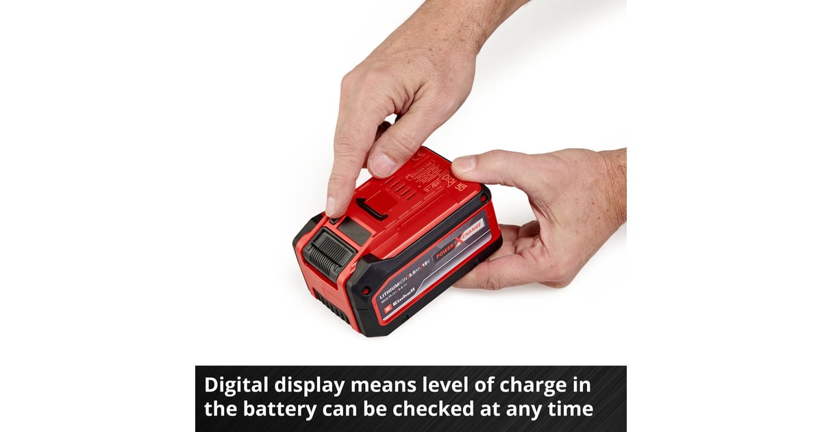 EINHELL18V 5-8Ah Multi-Ah PXC Plus Accu oplaadbare batterij  (Rood/zwart)