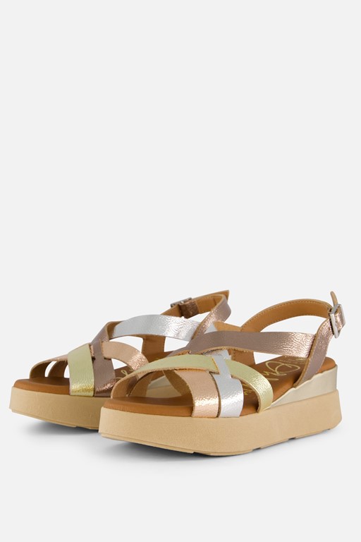 Oh My Sandals Sandalen brons Leer