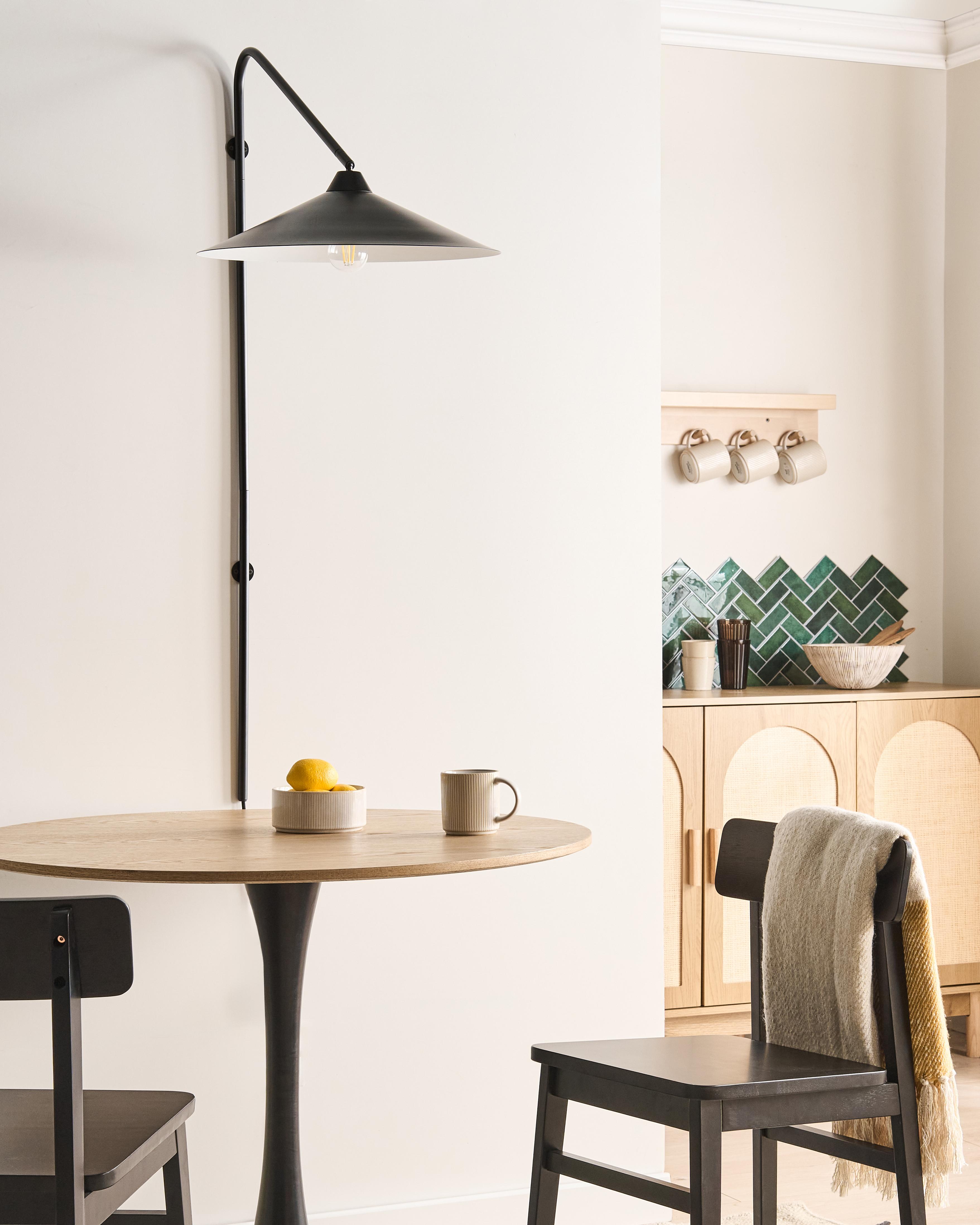 Wandlamp NENTON Metaal Zwart
