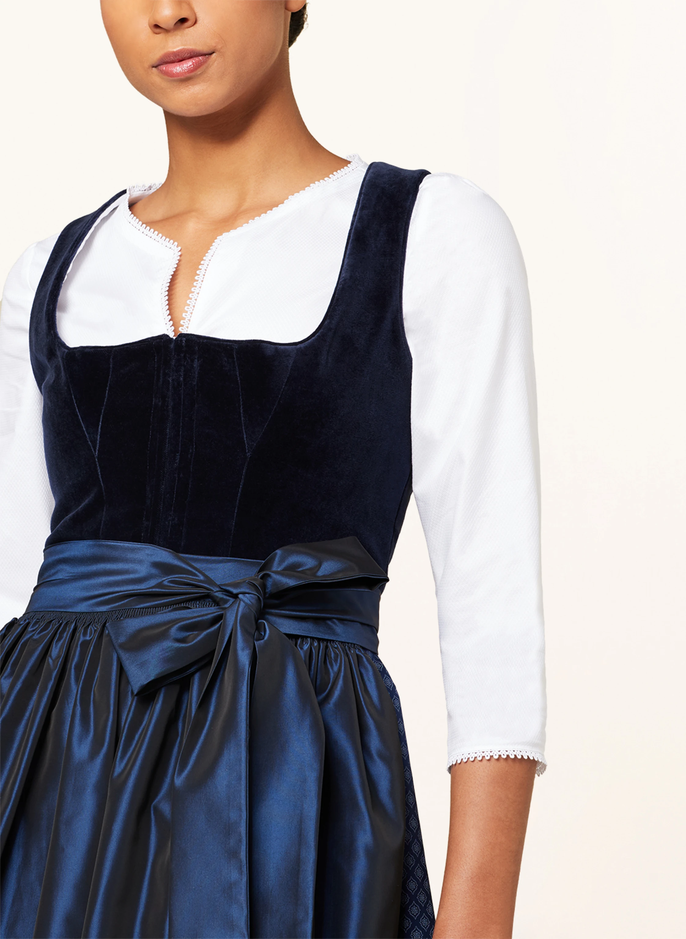 WALDORFF Dirndlbluse mit 3/4-Arm