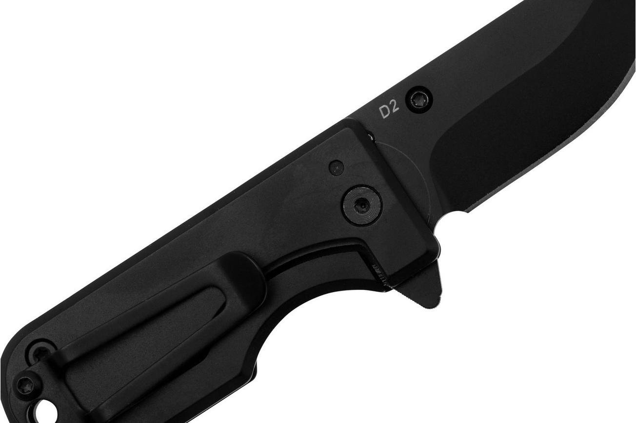 WESN Microblade Blacked Out SN01-2, D2, Titanium, zakmes