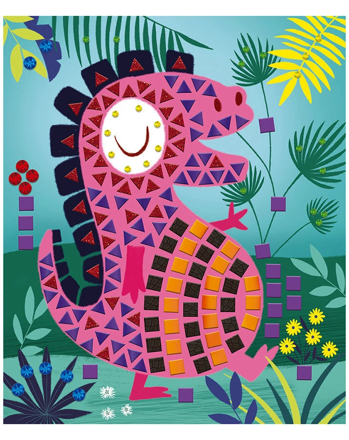 Mosaikkarten DINOSAURIER 8er-Set