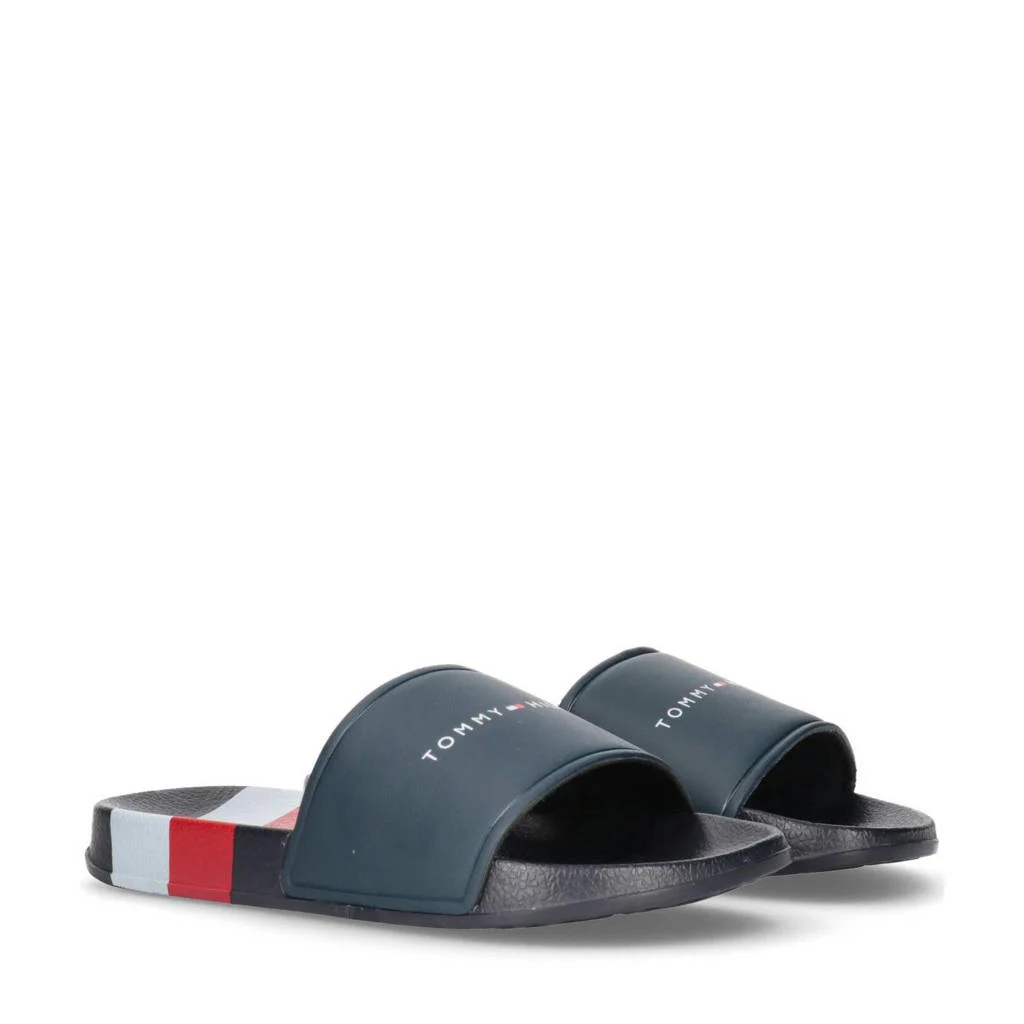 Tommy Hilfiger badslippers donkerblauw