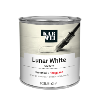 KARWEI binnenlak hoogglans RAL 9010 lunar white 250 ml