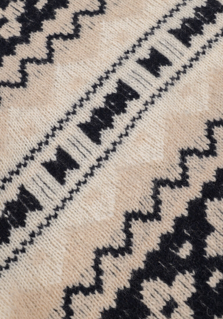 SELECTED HOMME beige selected homme trui faroe ls knit fair isle crew