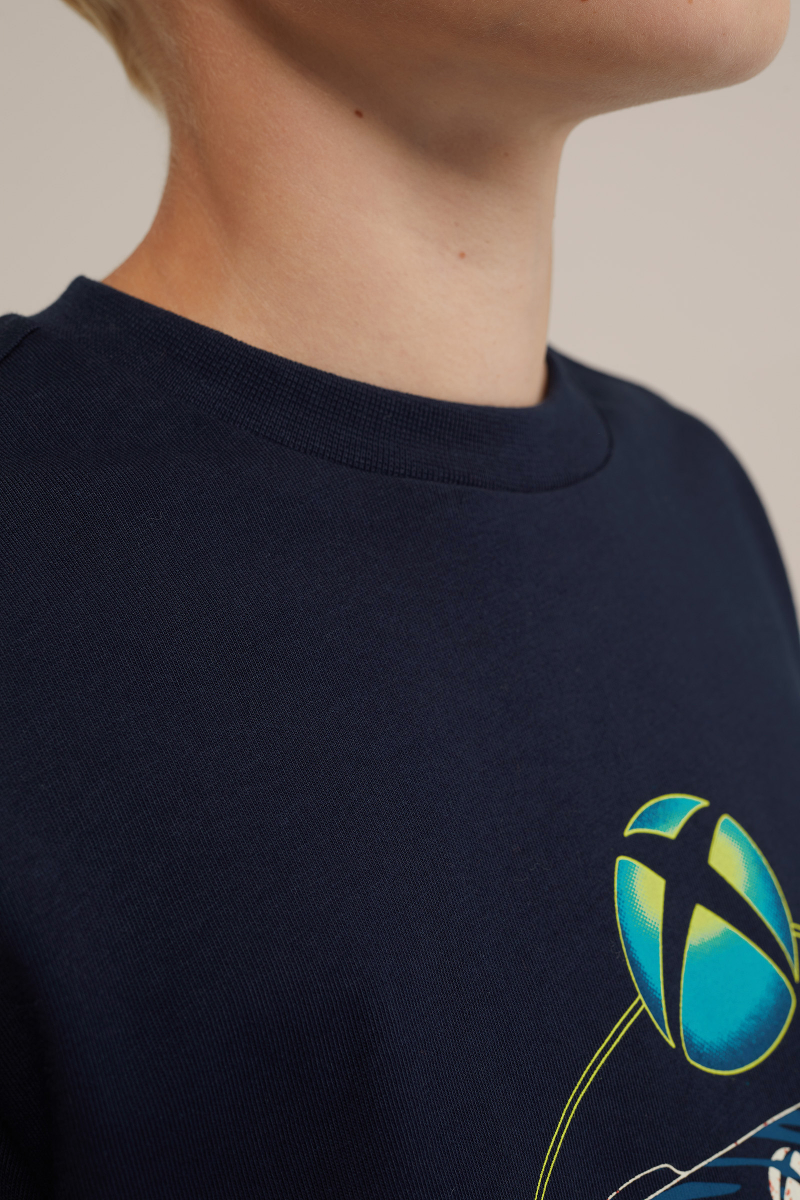Jongens T-shirt met opdruk Blue Ridge Marineblauw
