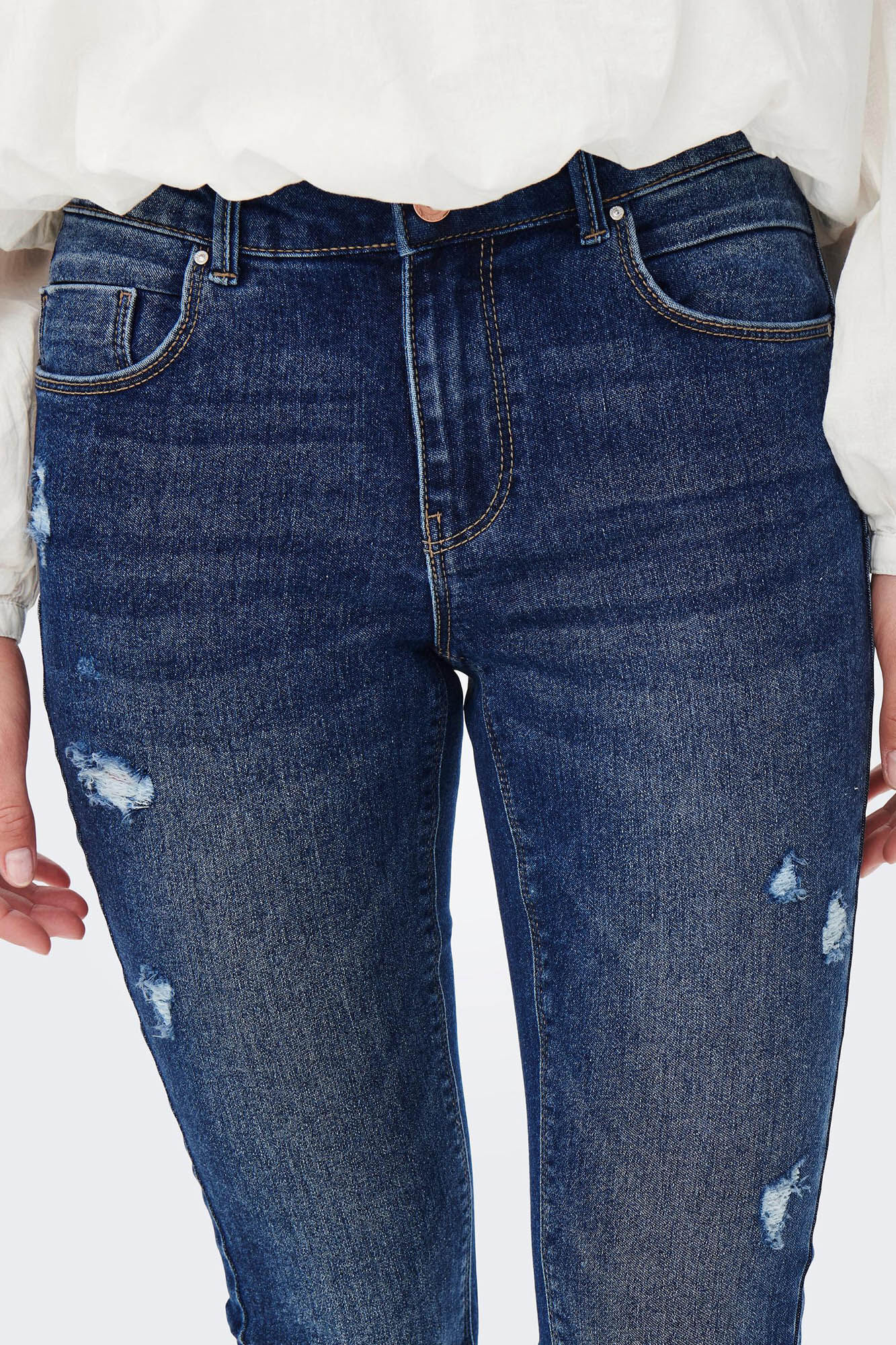 calça jeans skinny elástica