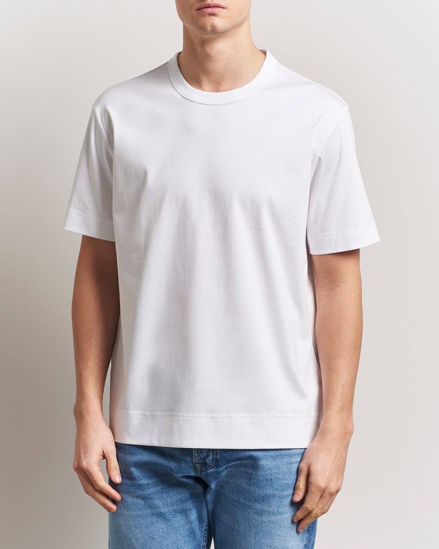 NN07 Pedro Mercerized Crew Neck T-Shirt White