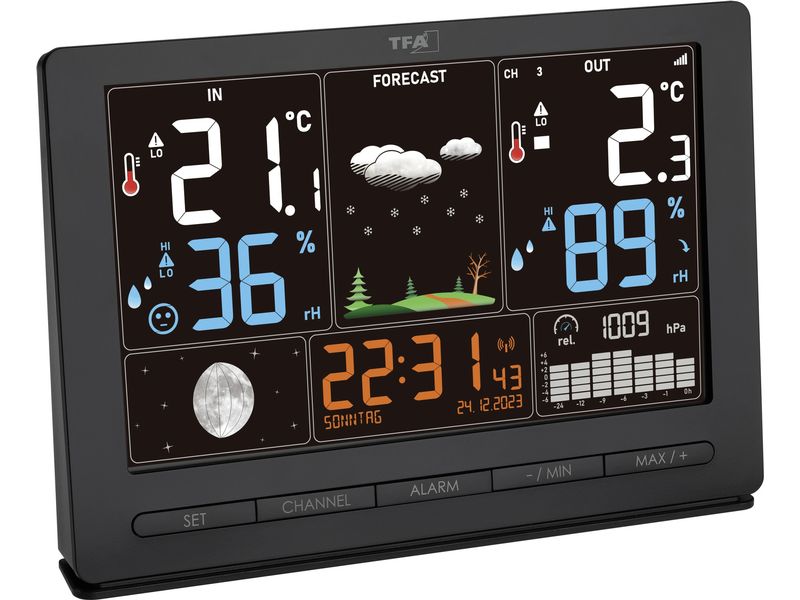 TFA Dostmann Wetterstation Season 2 Schwarz Funk-Wetterstation