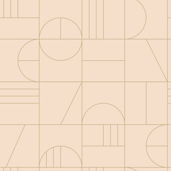 Estahome Art Deco Motief Behang III - 0,53 x 10,05 m - Mintgroen / Wit