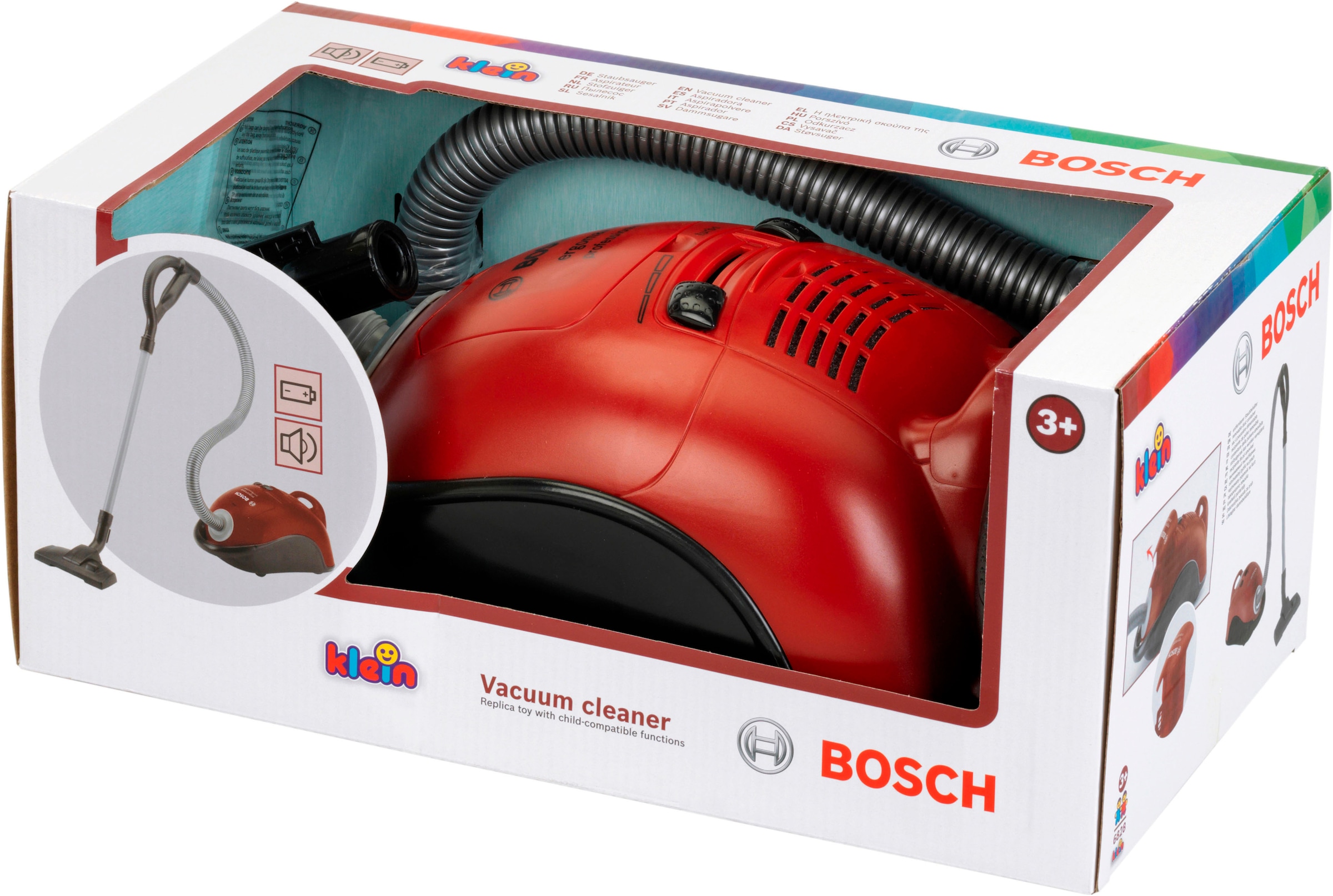 Klein Kinder-Staubsauger »Bosch Staubsauger, rot« mit Sound