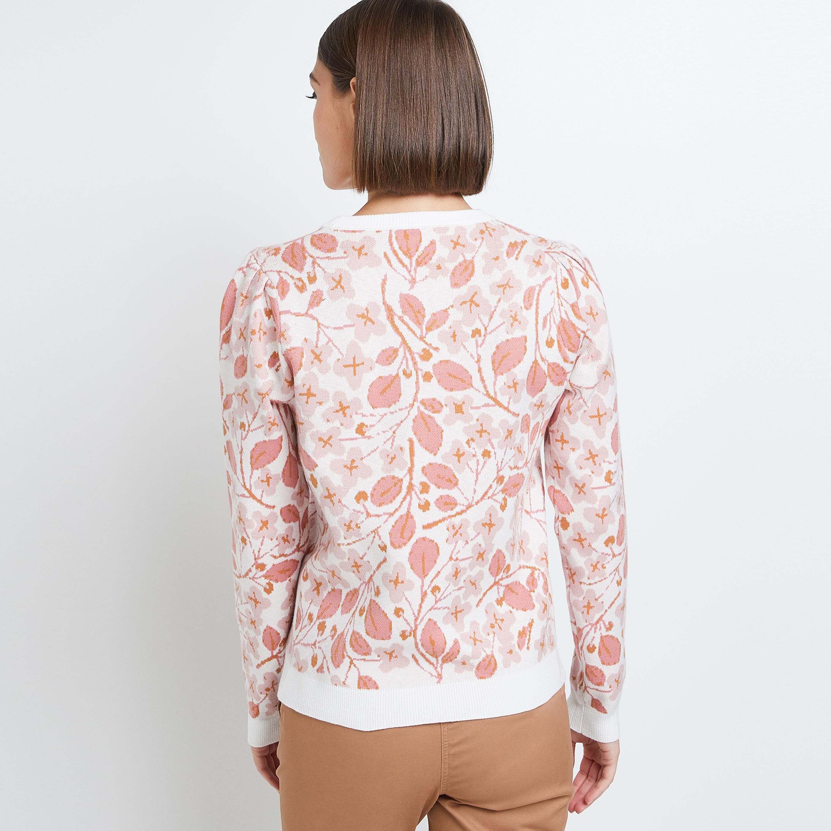 Pull imprimé femme - BLANC
