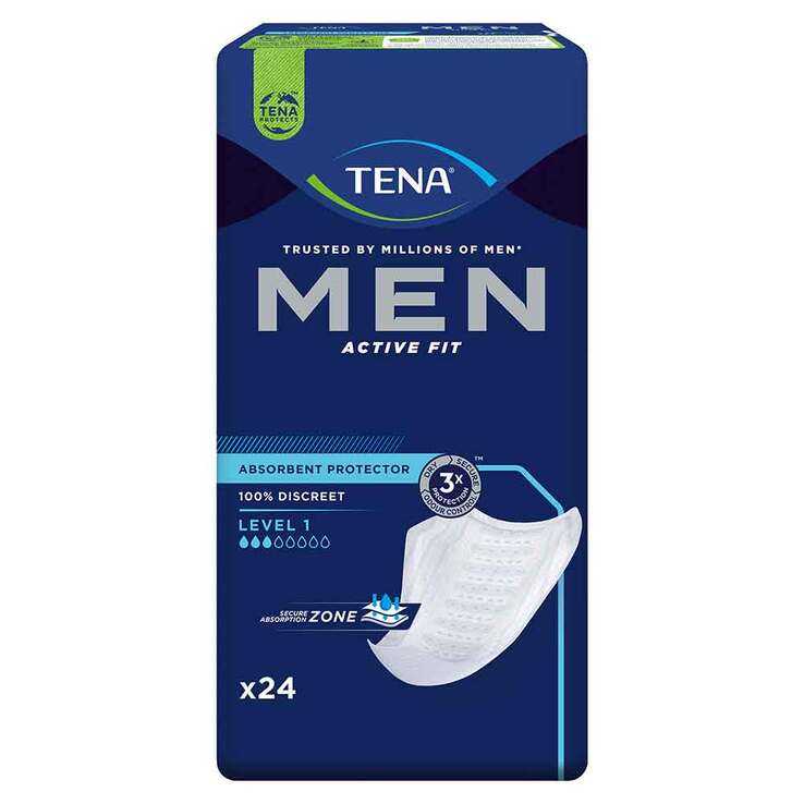 TENA® MEN ACTIVE FIT Level 1 Einlagen bei Inkontinenz, 24 St