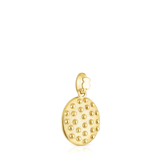 Pingente/Medalhão Jardim Virtual em Prata Banhada a Ouro 18k