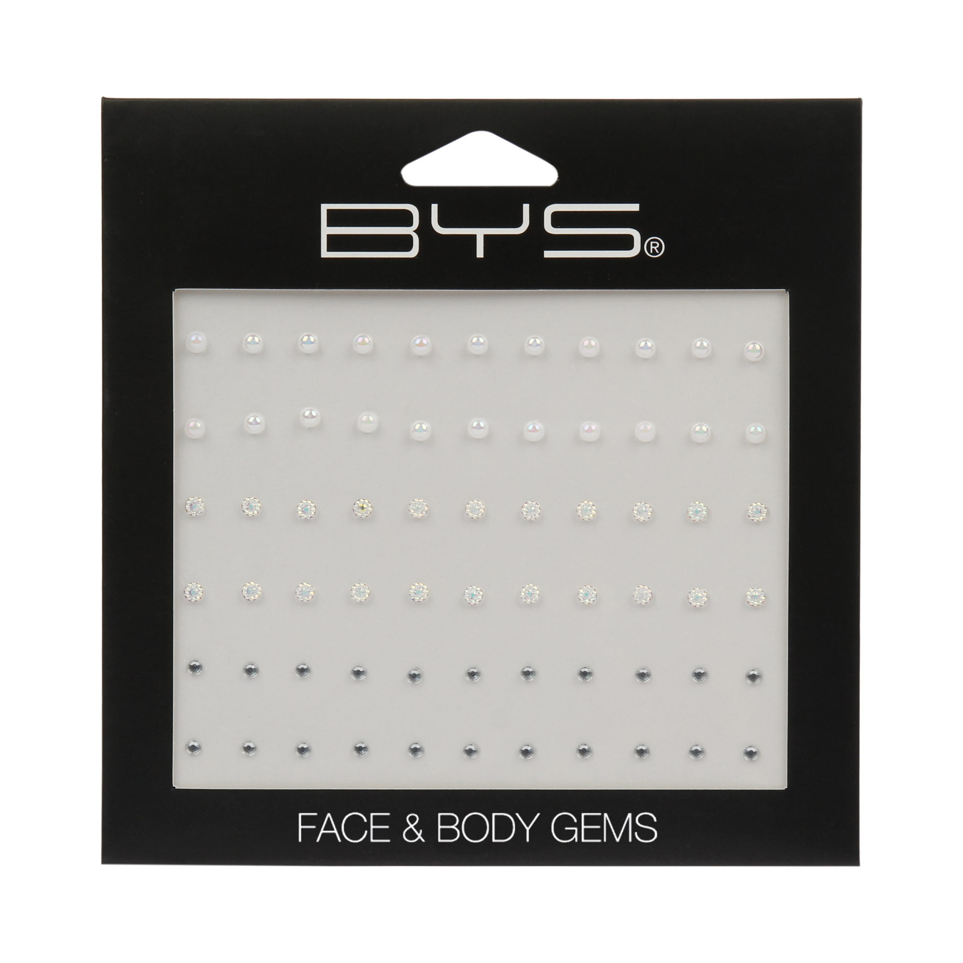 Face & Body Gems White & Clear AB