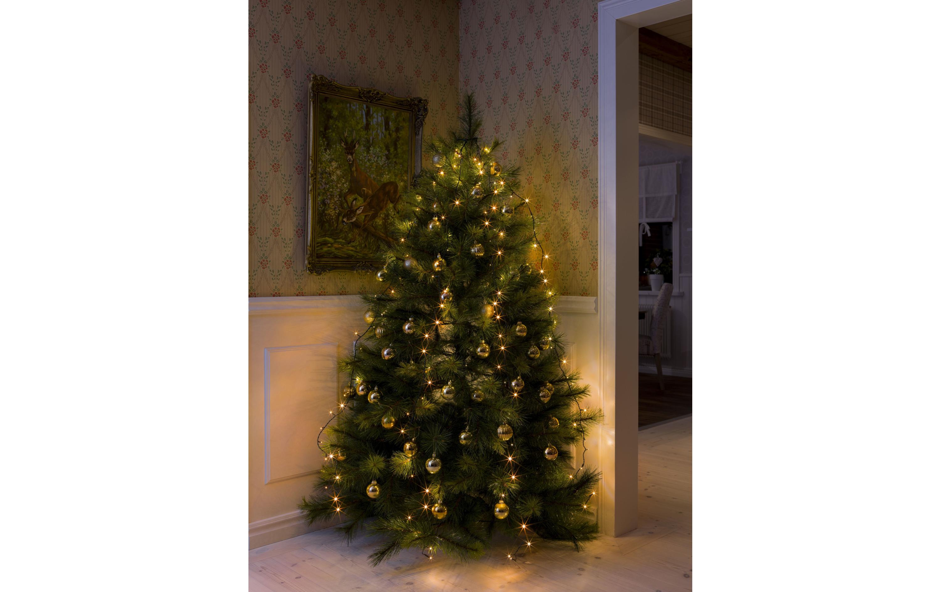 LED Baummantel 1.8 m Grün, mit 30 LED, IndoorSchnell und einfach drapierte Beleuchtung für den Weihnachtsbaum.