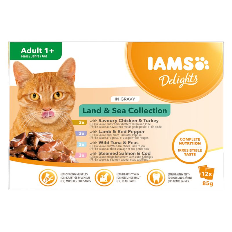 IAMS Delights Adult en sauce 12 x 85 g