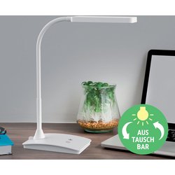 Lampe de bureau à LED pearly colour vario, blanc