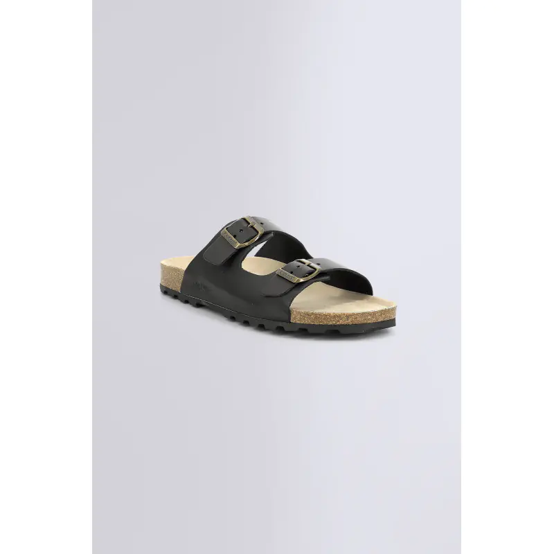 KICK ELK NOIR SANDALES Cuir Homme