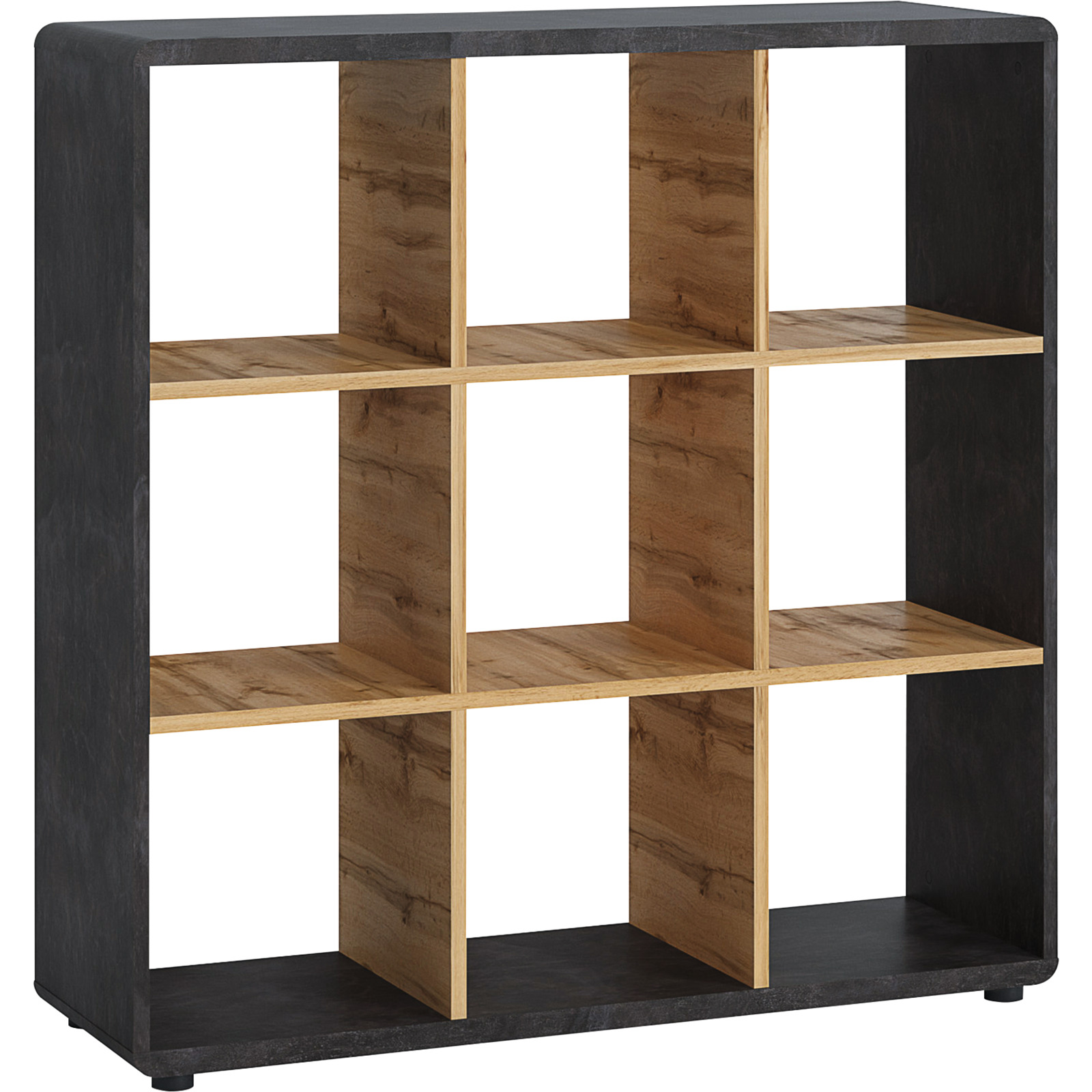 Regal Trevi Dekor Beton dunkel Wotaneiche 109 x 110 x 35 cm