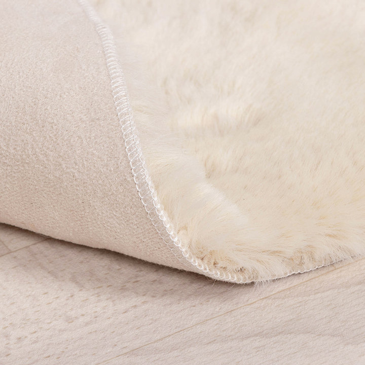Kindervloerkleed - Huggy Schaap Creme | Super fluffy!