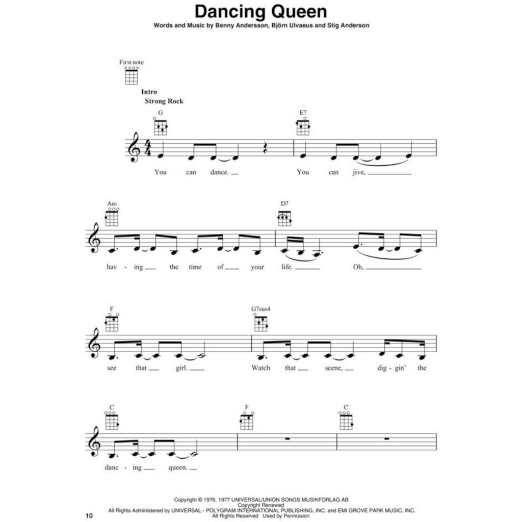 Hal Leonard ABBA - Gold: Greatest Hits for Ukulele