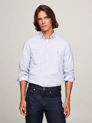 Camisa Slim Fit com Microestampa Flex