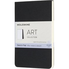 MOLESKINE Bloc à croquis, L/A5, 120 g/m2, carton, noir