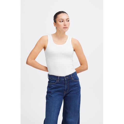 Ichi Jersey Top, White, S
