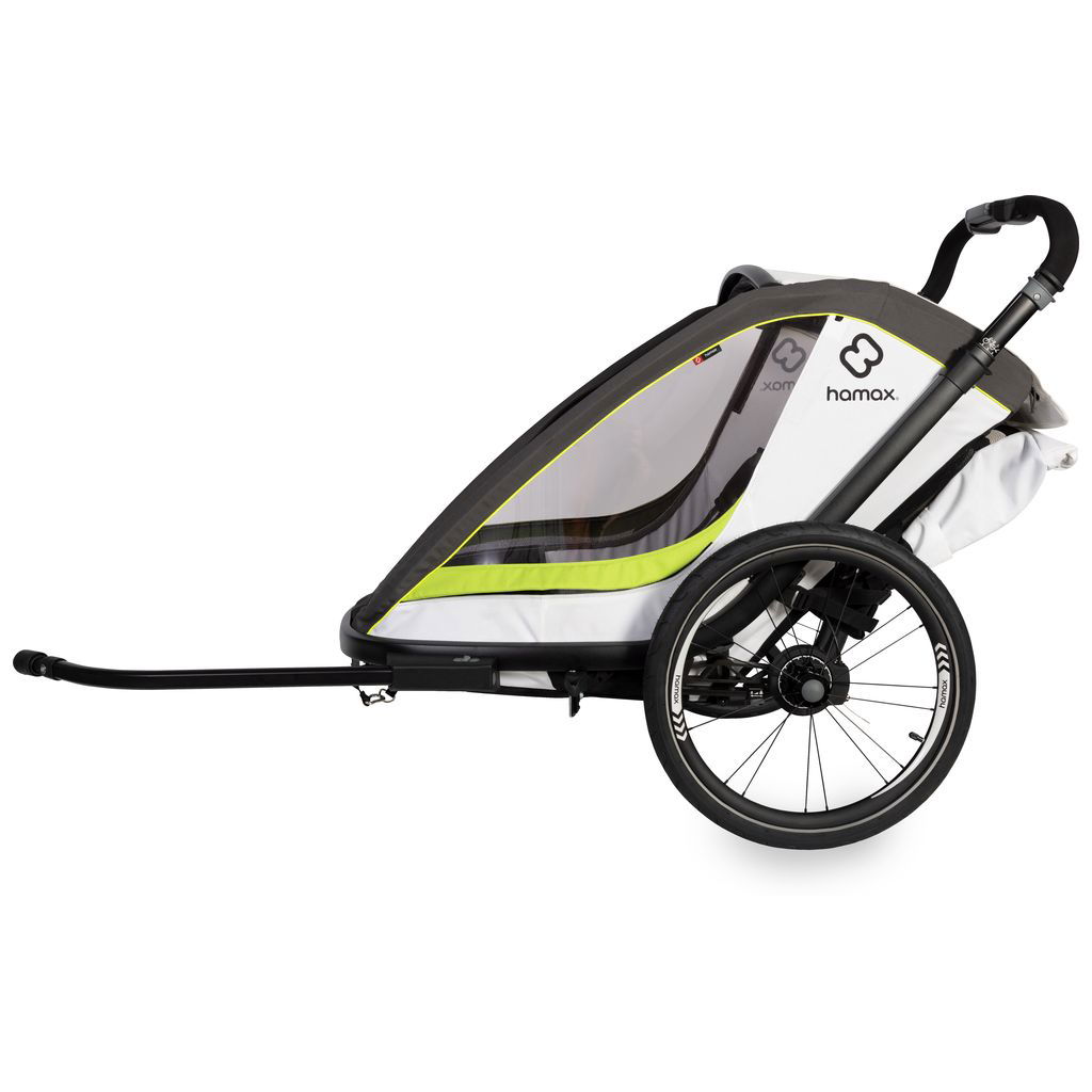 hamaxhamax   Fahrradanhänger Breeze ONE weiss/grün