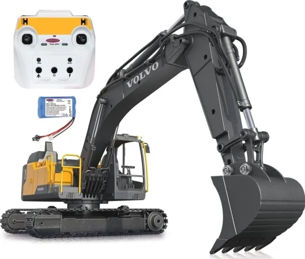 Jamara Volvo EC160E Metal 1:16 gravemaskine med grab og nedbrydningshammer