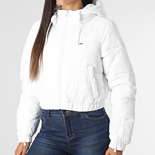 Doudoune Capuche Crop Femme 5964 Blanc
