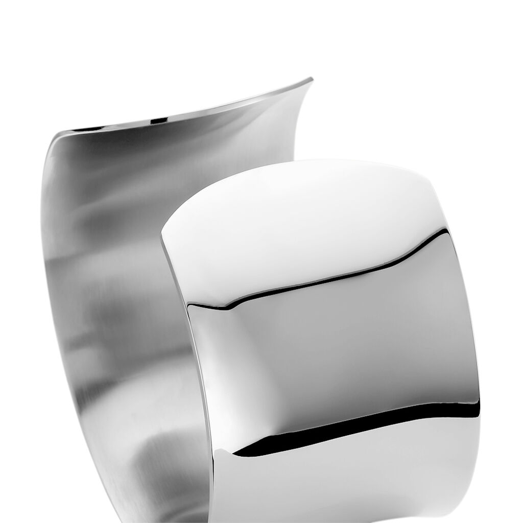 Bracelet Manchette Bento Acier Blanc