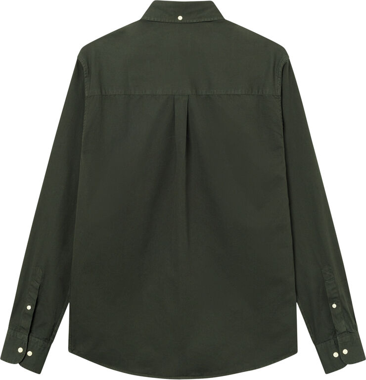 Forét CAMP LIGHT TWILL SHIRT Dark moss