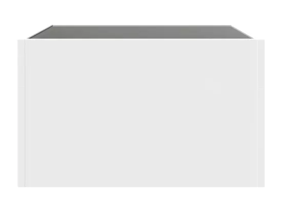 Table basse avec LED infini blanc 50x50x30 cm