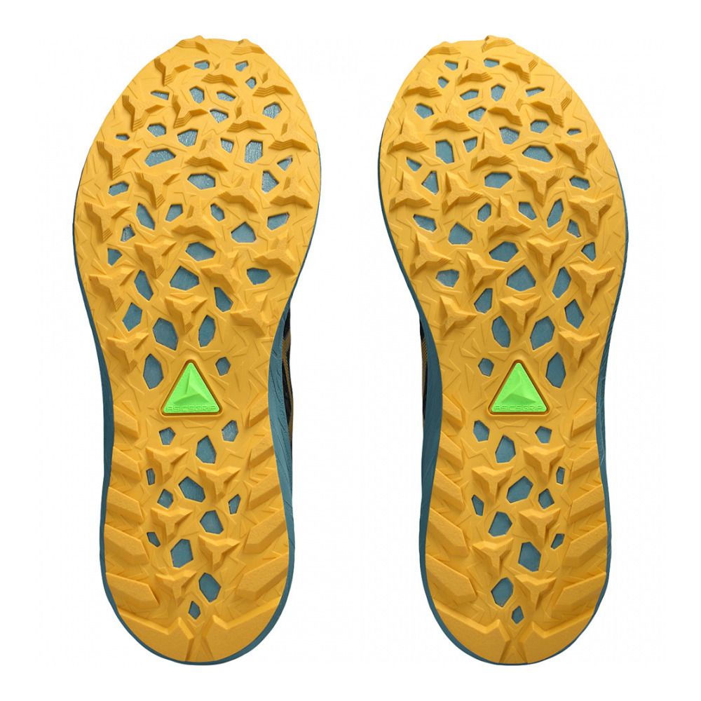 Asics FUJI LITE 4 - Chaussures trail Homme black/honey