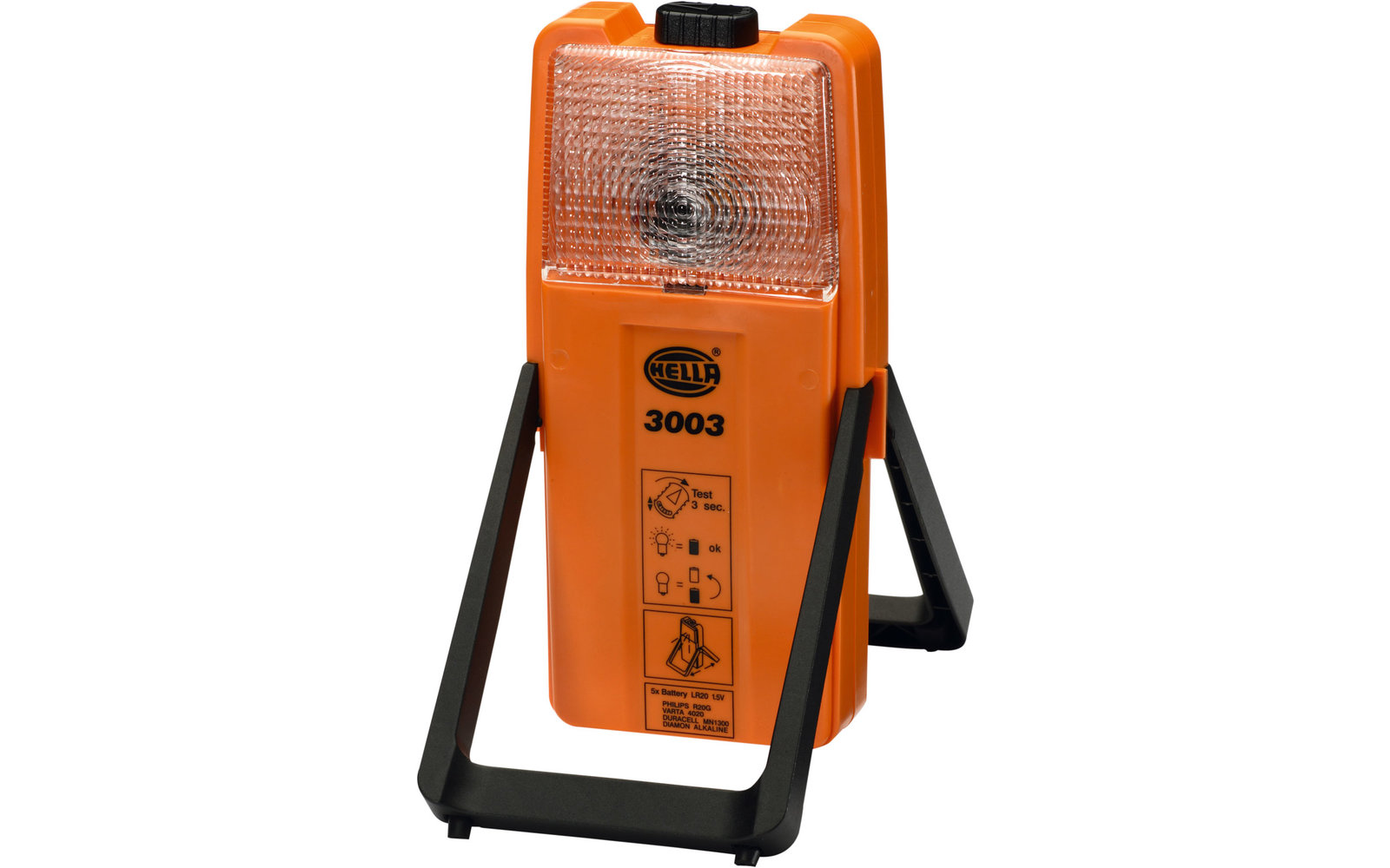 Hella Modell 3003 Warn- und Arbeitsleuchte mit Befestigungshalter