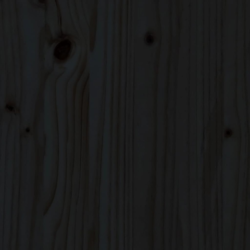 Ensemble de bar de jardin 9 pcs noir bois de pin massif