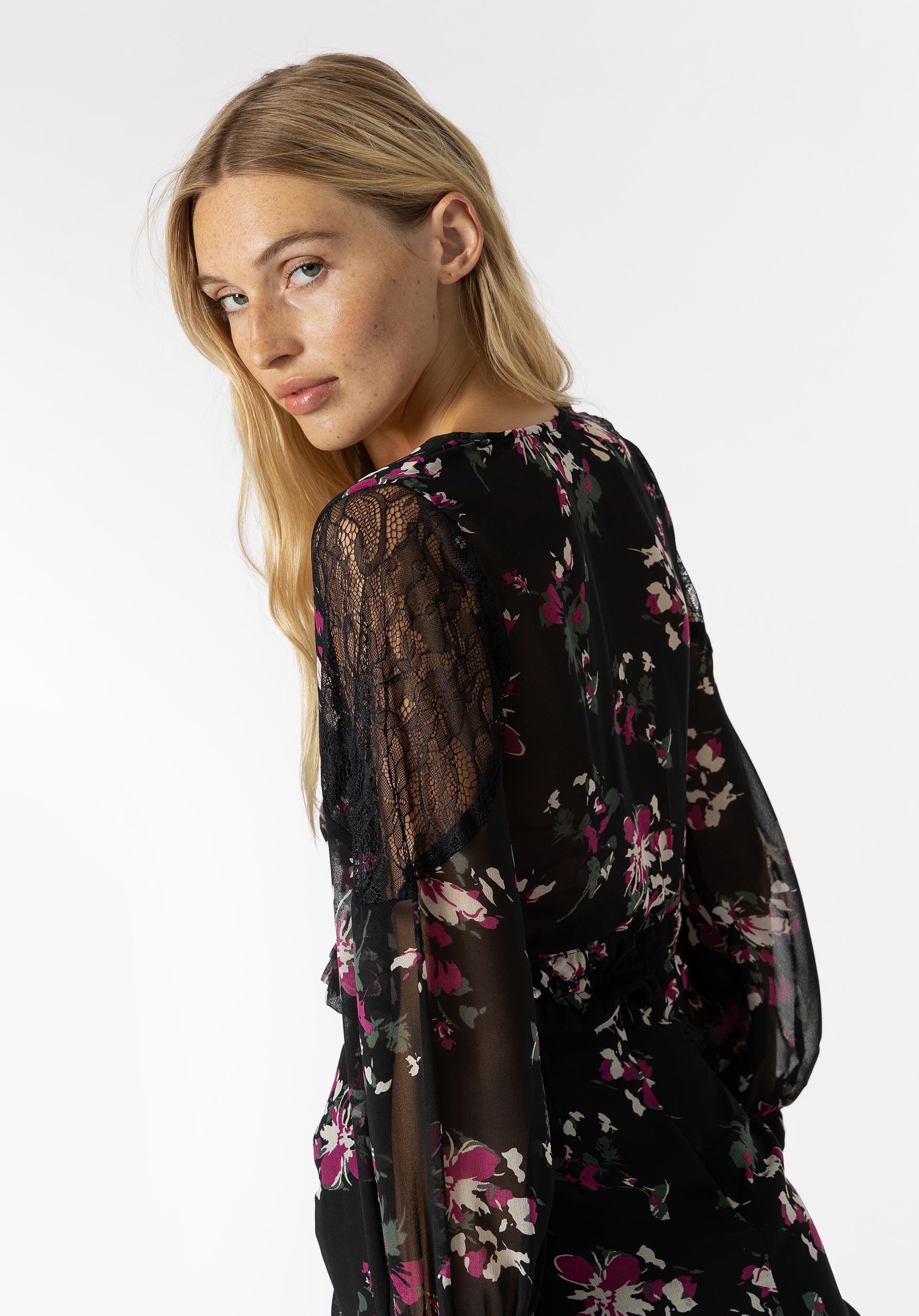Blusa Cropped Estampado Floral